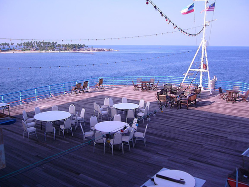 Dine by the deck!